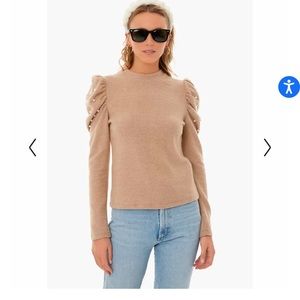 Tuckernuck Camel Pearl Detail Sweater